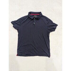 Banana Republic Dress Polo Medium M Blue 100% Cotton Short Sleeve Casual Shirt
